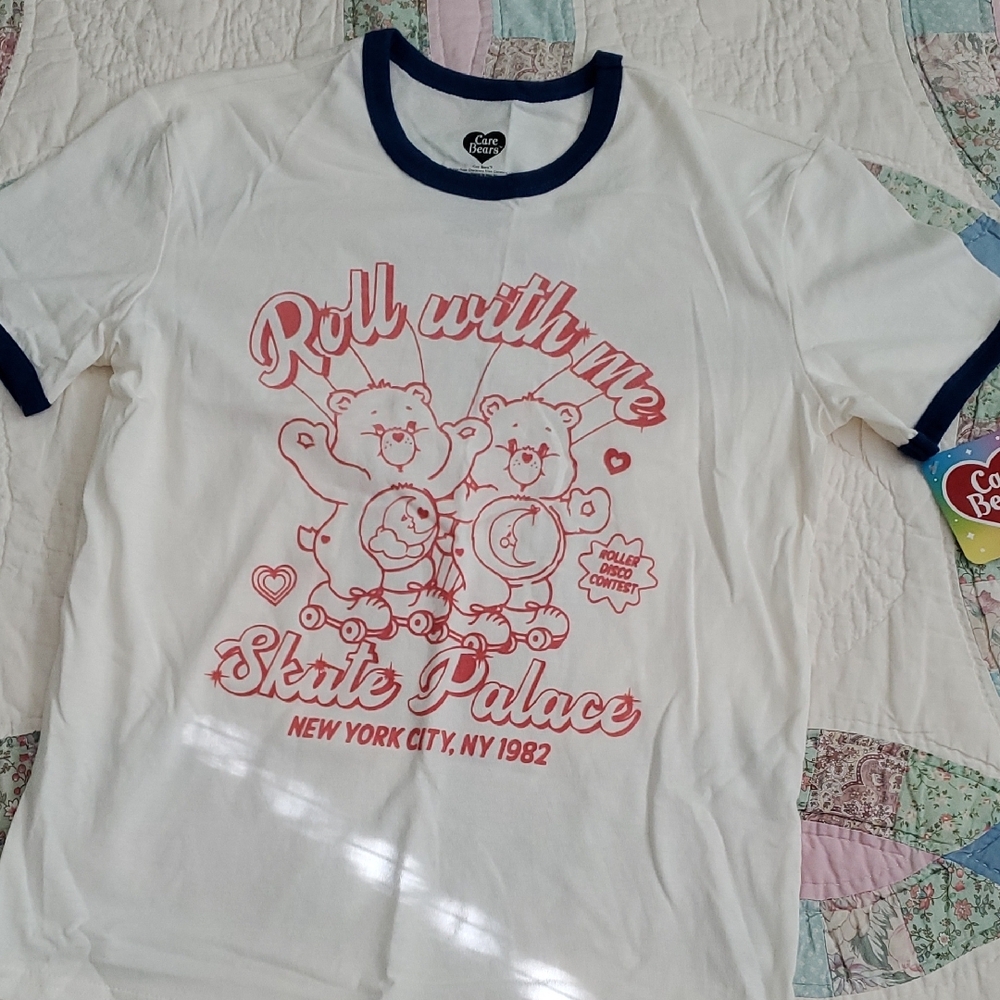 White and Blue Shirt by Care Bears